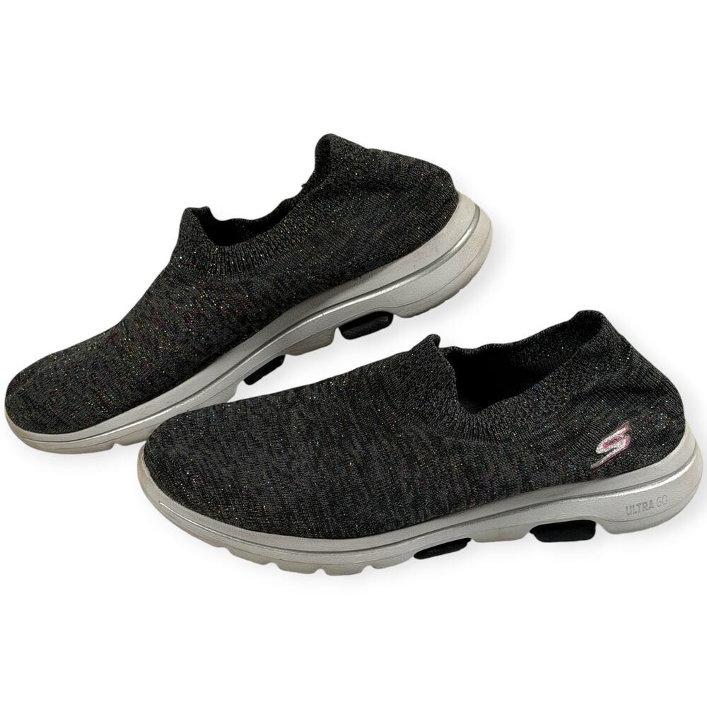 Skechers Air Cooled Go Walk 5 Casual Sneakers, Black/Multi, Women's 11